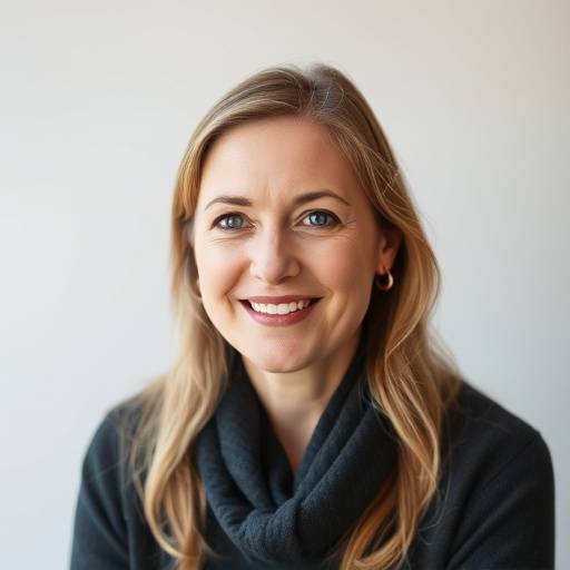 Portrait of Sarah Johnson, licensed therapist at Vitality Compass
